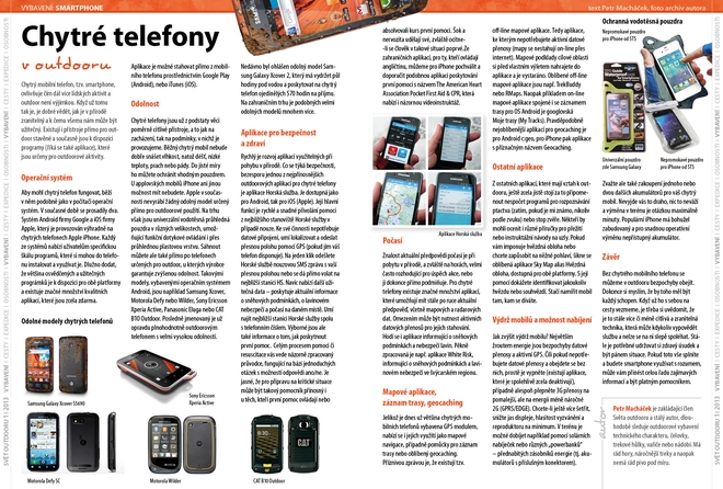 První číslo tištěného magazínu Svět outdooru