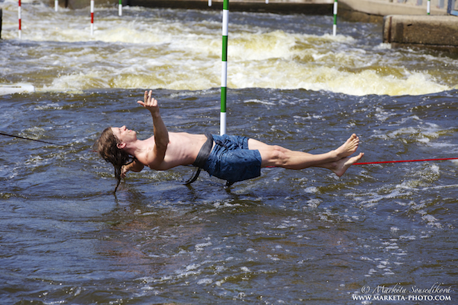 Freestyle kayaking Euro Cup Praha 2013