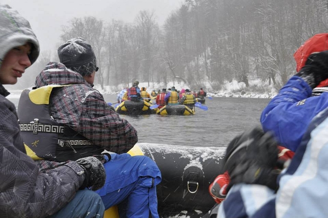 Zimný splav Dunajca, Pieniny
