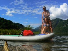 Paddleboardovo horský výlet do Rakouska