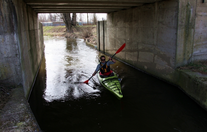 Příjezd k modřanské propusti