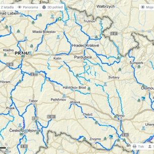 Mapy.cz – nové funkce ve vodácké mapě