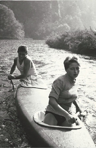 Letní Vltava s manželkou, 1961