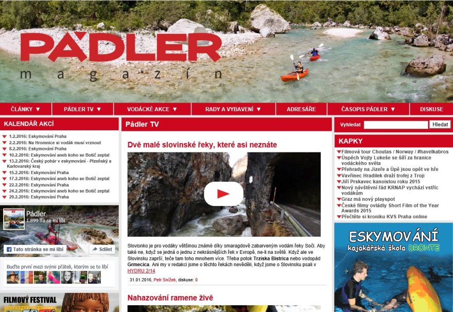 Pádler.cz - Pádler TV