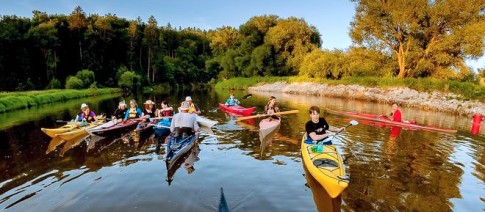 Vltava z Budějc na soutok s Lužnicí