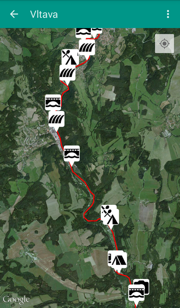 Mobilní aplikace - mapa