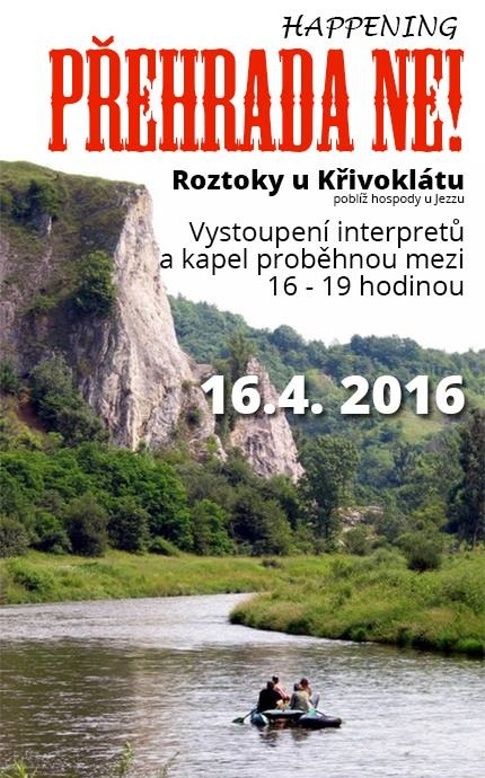Pozvánka Happening Přehradu ne