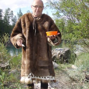 Libor v jakutském kožichu