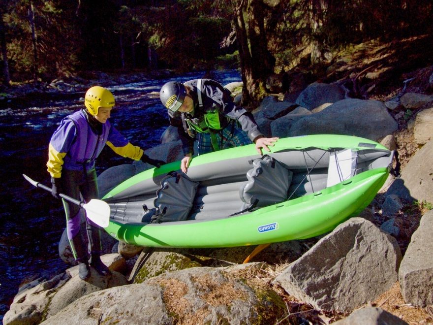 Gumotex Twist N II, pohled do kokpitu