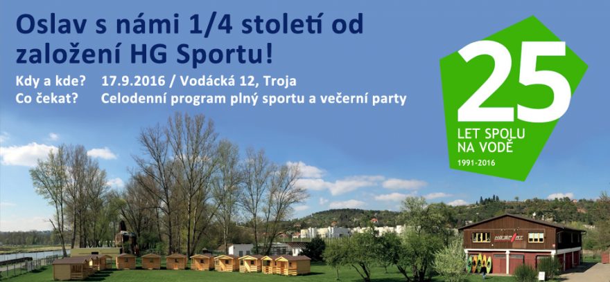 Pozvánka na oslavu 25 let HG sportu (pro zvětšení klikněte)