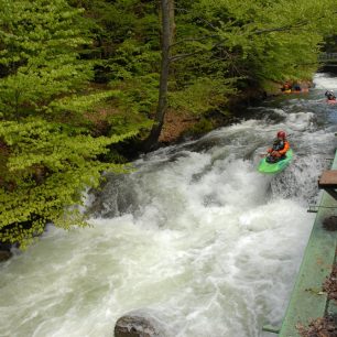 Peřeje u navigace / F: archiv Tydra půjčovna lodí