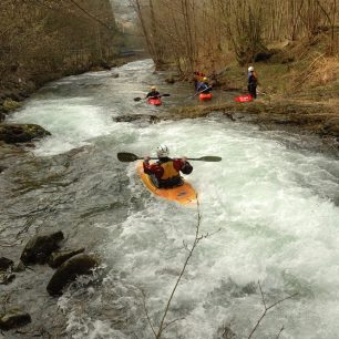 Divoká Desná - peřej u potrubí / F: archiv Tydra půjčovna lodí