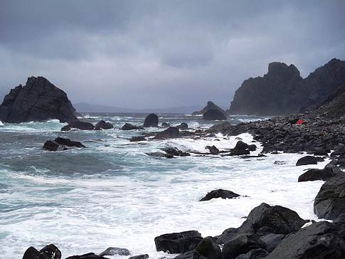 Rozbouřené vody u pobřeží Chile