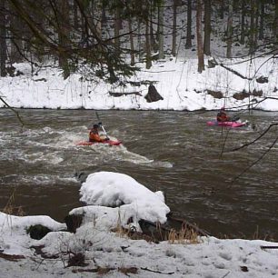 Lomnice kousek před soutokem se Skalicí