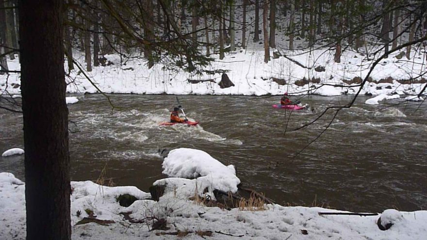 Lomnice kousek před soutokem se Skalicí