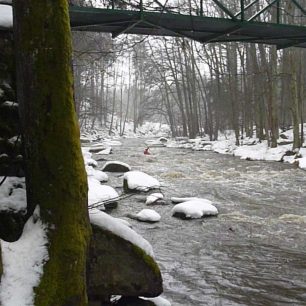 Pohled proti proudu od Sedláčkovy stezky