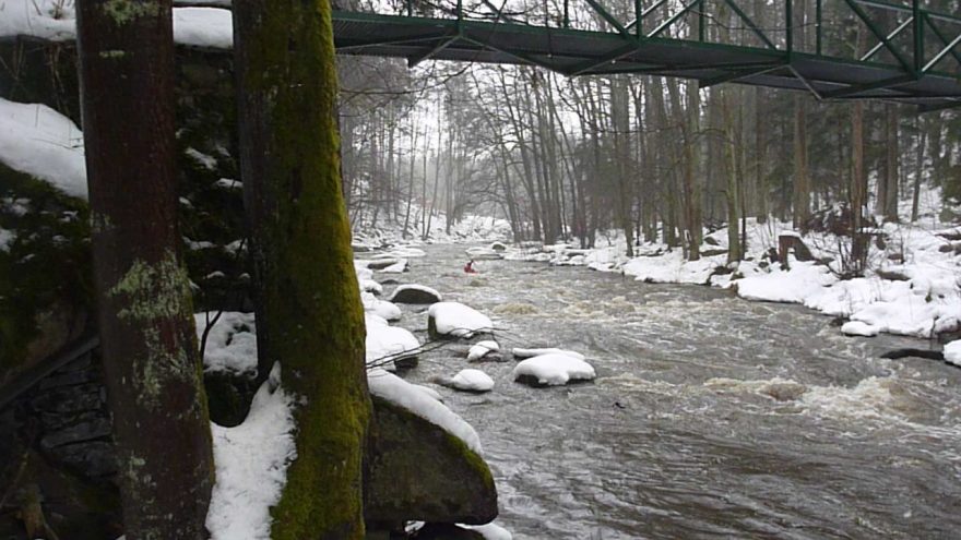 Pohled proti proudu od Sedláčkovy stezky