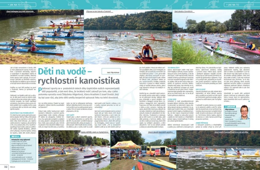 Děti na vodě: Rychlostní kanoistika