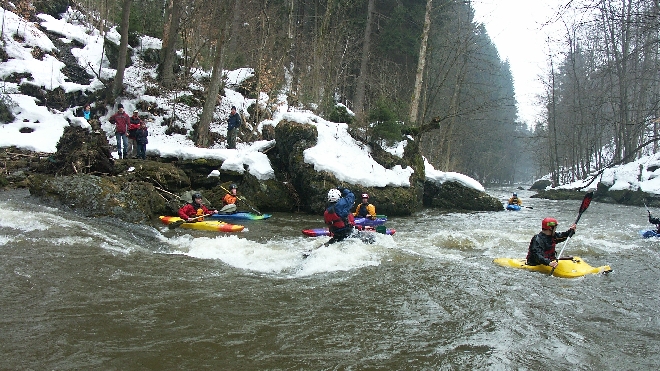Peřej Tobogán na Kamenici