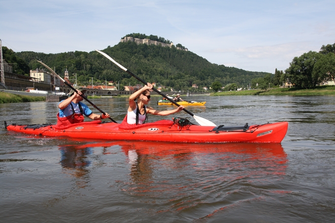 Po klidných vodách Labe doplujete až do Königsteinu
