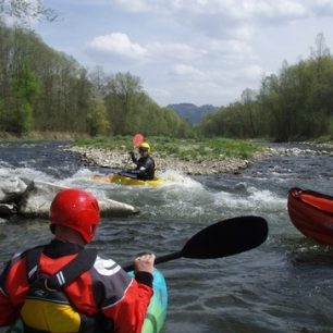 Za optimální vodního stavu je Olše zábavnou řekou