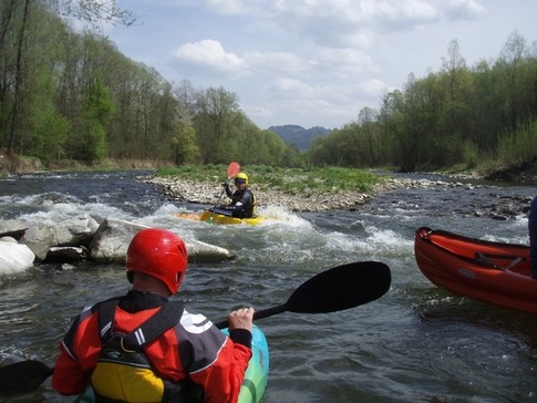 Za optimální vodního stavu je Olše zábavnou řekou