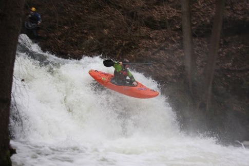 Vrchlice - úvodní skok