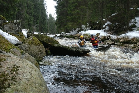 Vydra je vhodná pro zkušené vodáky