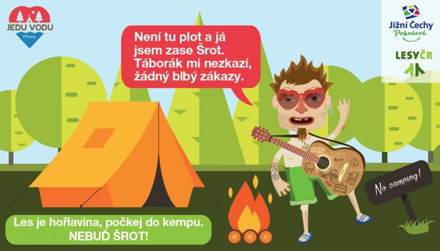 S ohněm počkejte do kempu