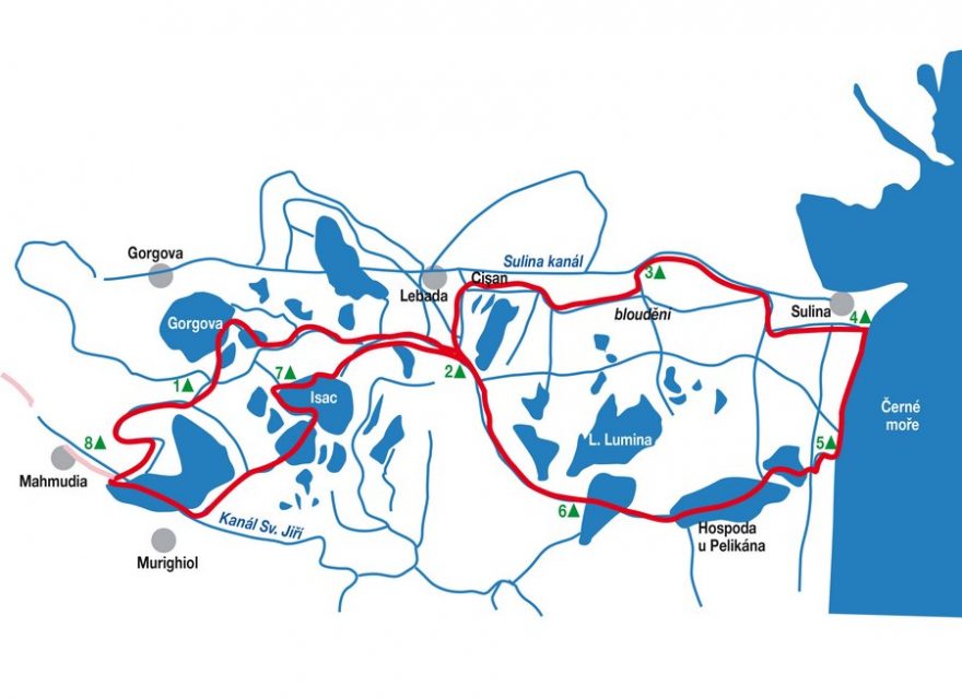 Mapka naší trasy / F: Vít Čenovský