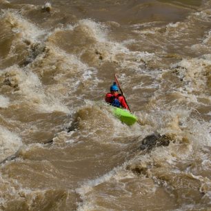 Autorka článku na Strumě / F: Gabriela Hošková, Radek Schwarz