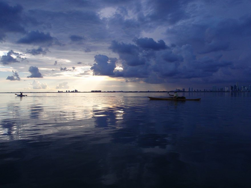 Pohled z ostrova Key Biscayne na jih Miami / F: Přemysl Ulman