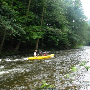 Řeka před Veverskou Bitýškou čile proudí / F: Franta Prokeš
