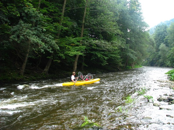 Řeka před Veverskou Bitýškou čile proudí / F: Franta Prokeš