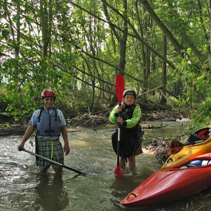 Náplavy blokující koryto jsou v PP Pod Zápovědským kopcem velmi časté / F: František Prokeš