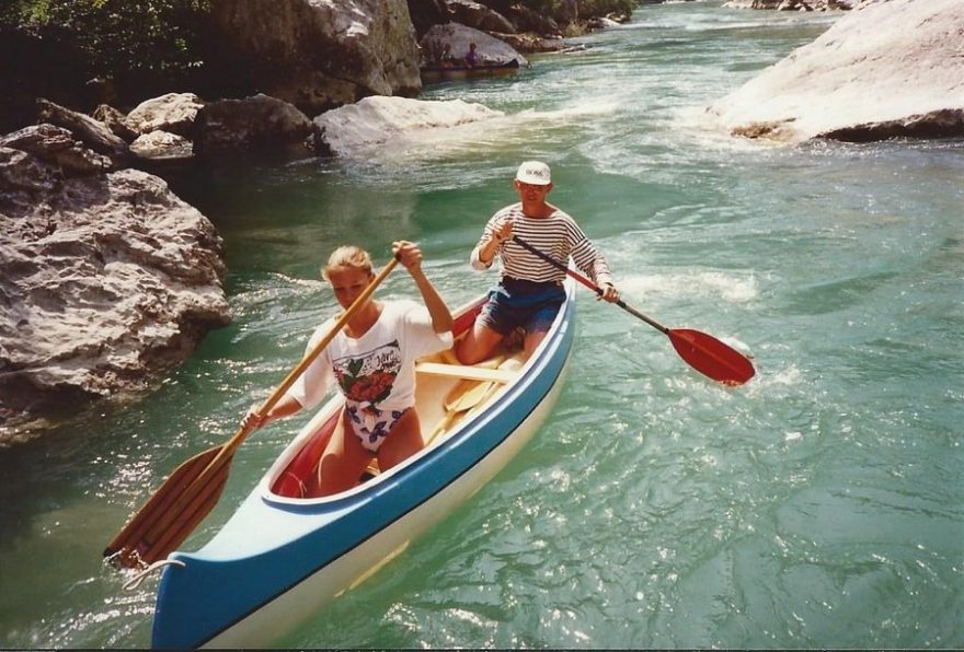 Kaňon Verdon s dcerou Barbarou / F: archiv Zdeňka Valenty