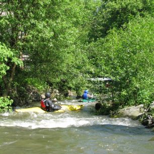 Blížíme se k mostu v Baldovci