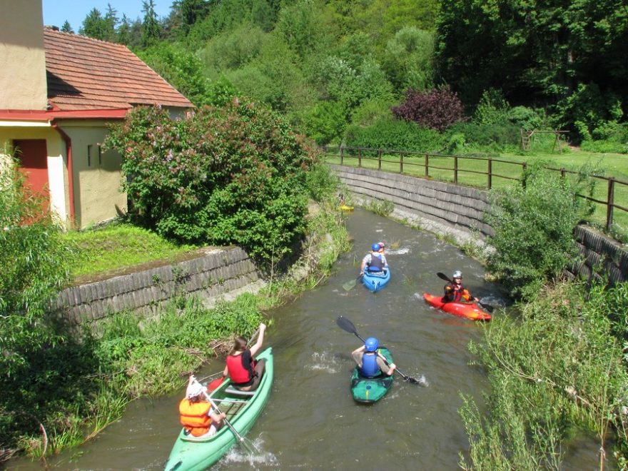 Pohled z mostu v Baldovci