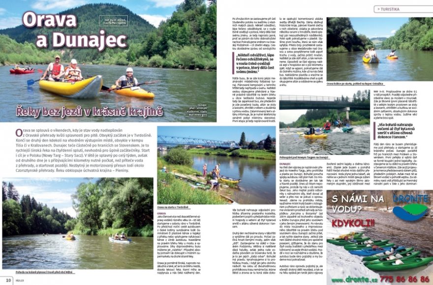 Orava a Dunajec, Slovensko