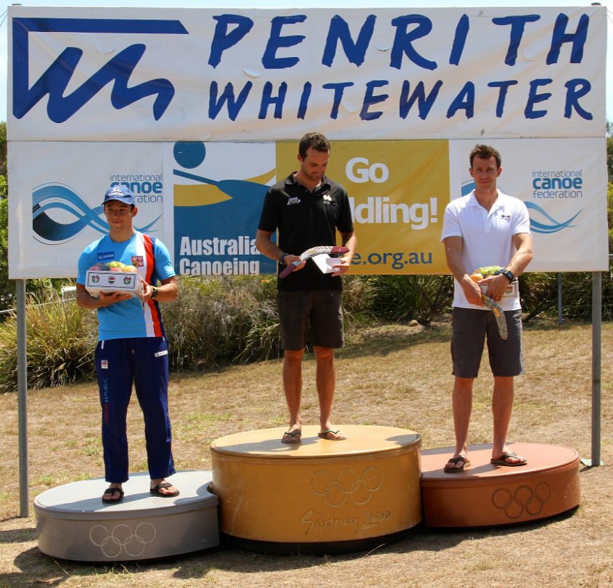 Jiří Prskavec na stupních vítězů / F: kanoe.cz