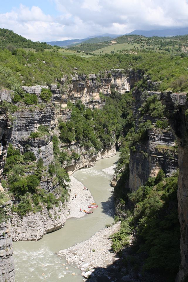 Nejkrásnější kaňon Evropy na albánské řece Osum / F: archiv Víla