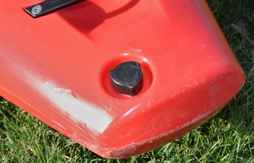 Detail vylévacího špuntu