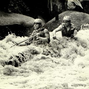 Lipno, sjezd, Loučovická kaskáda s ulomenou špičkou, 1973