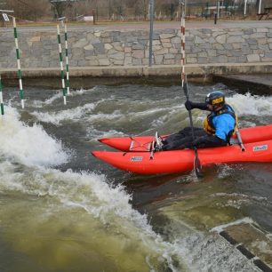Zkouška na divoké vodě v Troji