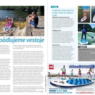 Poprvé pádlujeme vestoje