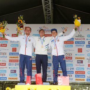 Kajakáři na stupních vítězů / F: Jan Homolka, Martin Hladík