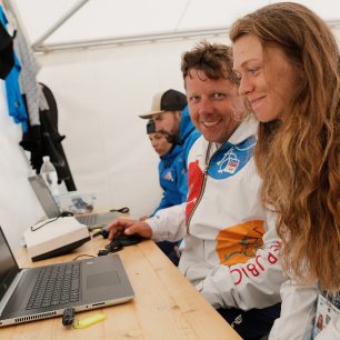 Amálie Hilgertová a trenér Prskavec / F: Martin Hladík, kanoe.cz