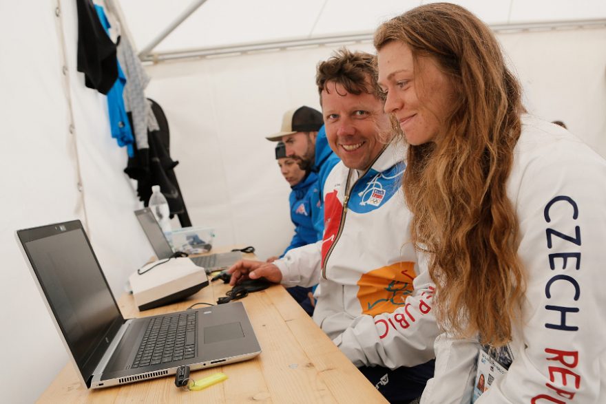 Amálie Hilgertová a trenér Prskavec / F: Martin Hladík, kanoe.cz