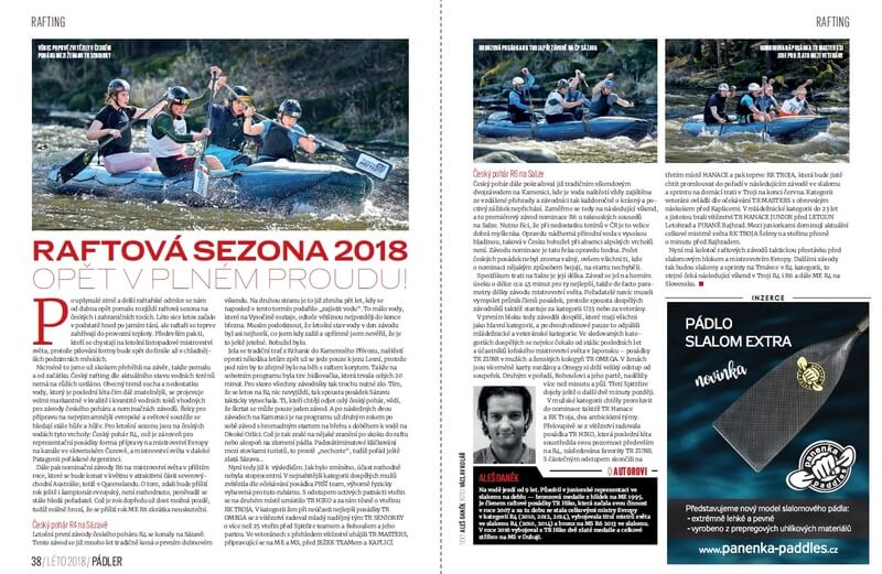 Raftová sezona 2018