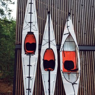 Kompletní trojice kajaků americké značky Oru kayaks
